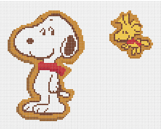 PEANUTS - Gingerbread Snoopy & Woodstock Cookies Canvas