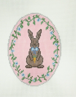 Chocolate Bunny Oval