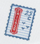 Chicago Travel Stamp
