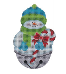 Jingle Bell Snowman Candy Cane