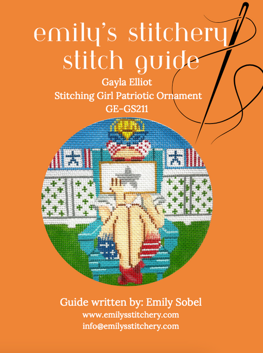 Emily's Stitch Guide - Gayla Elliot Stitching Girl Patriotic