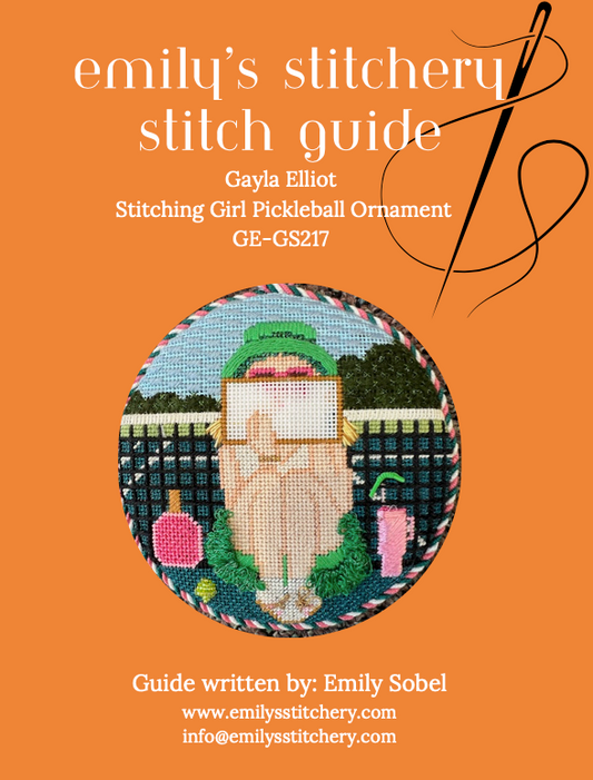 Emily's Stitch Guide - Gayla Elliot Stitching Girl Pickleball