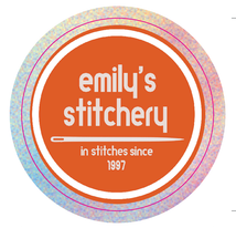 Emily's Stitchery Glitter Sticker