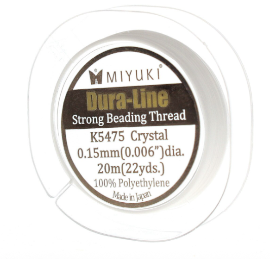 MIYUKI DURA-LINE 0.15MM CRYSTAL