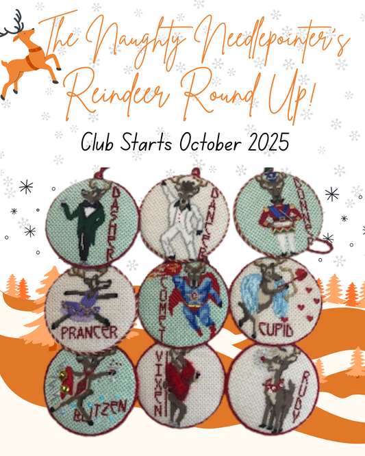 The Naughty Needlepointer’s Reindeer Roundup Deposit!