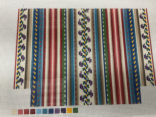 French Stripe Gusset Bag