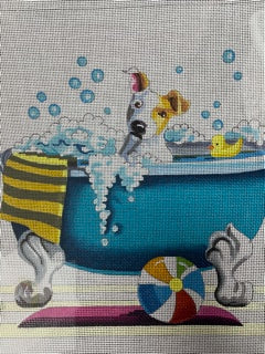 Dog in Tub