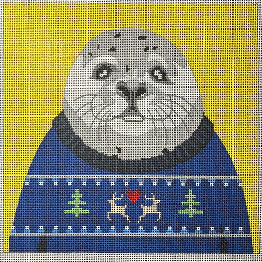 Seal holiday sweater