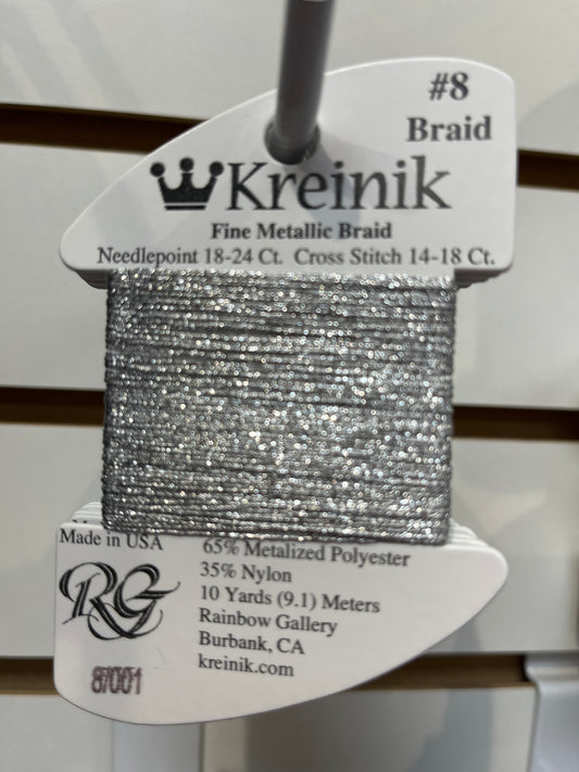 Kreinik #8 - Silver - 8/001