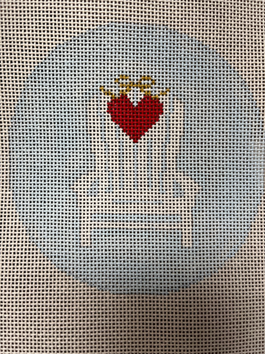 ADK with Small Heart on Blue