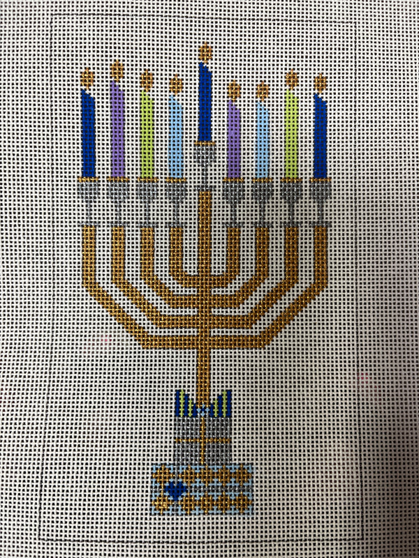 Single Menorah w/ Stitch Guide