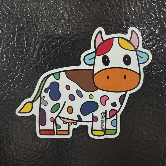 Colorful cow Sticker