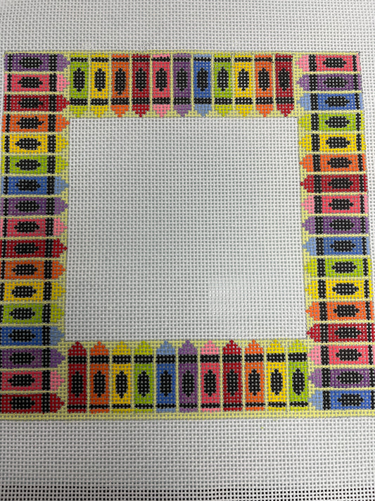 Crayons Square Picture Frame