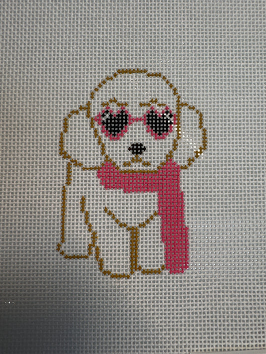 Mini Fab Pup, White Dog