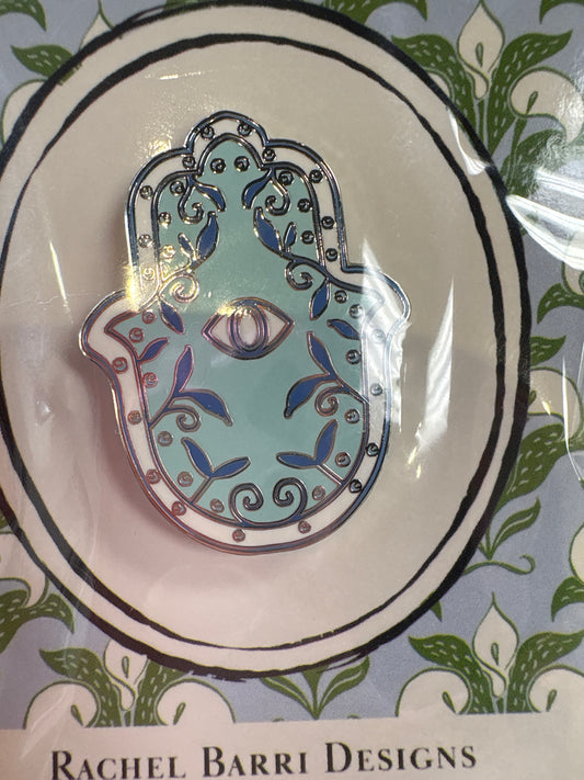 Garden Hamsa Blue Needle minder