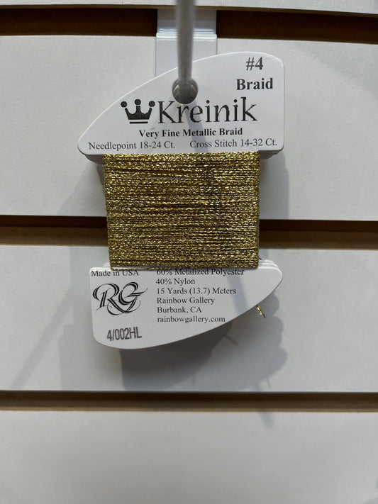 Kreinik #4 - Gold HL - 4/002hl