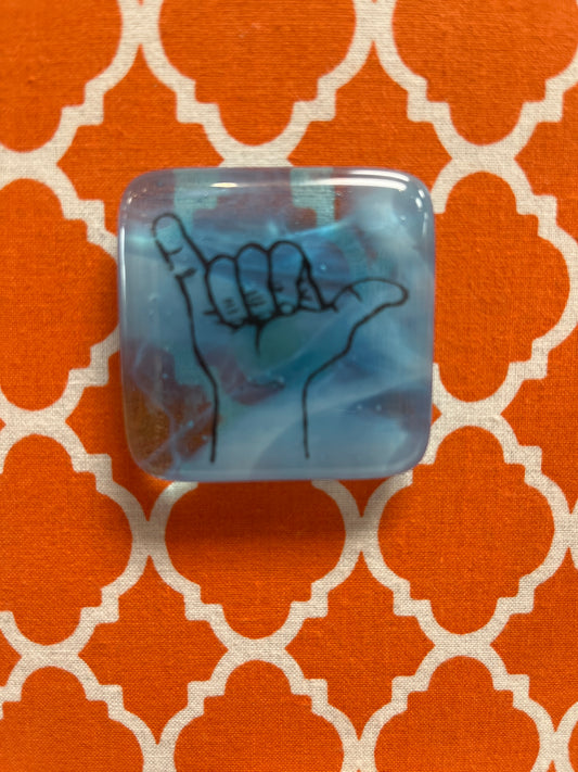 Glass Magnet- Sign Language