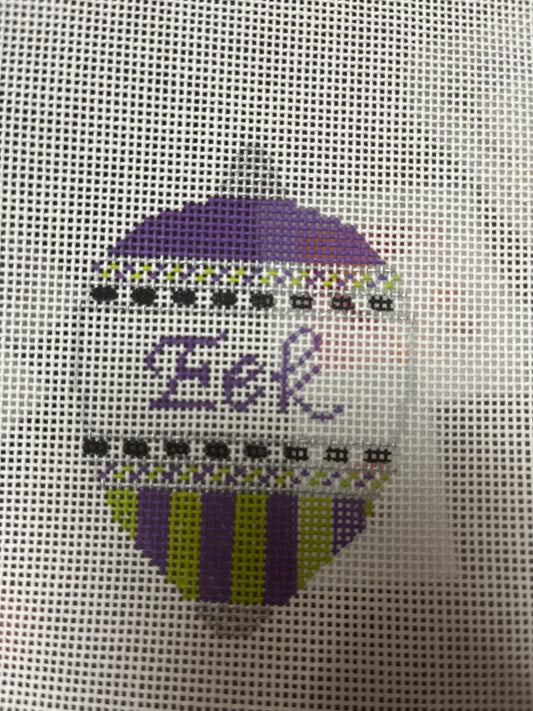 Bauble Eek Purple Green