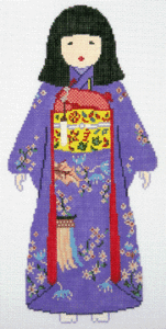 Traditional Kimono Needlepoint Design