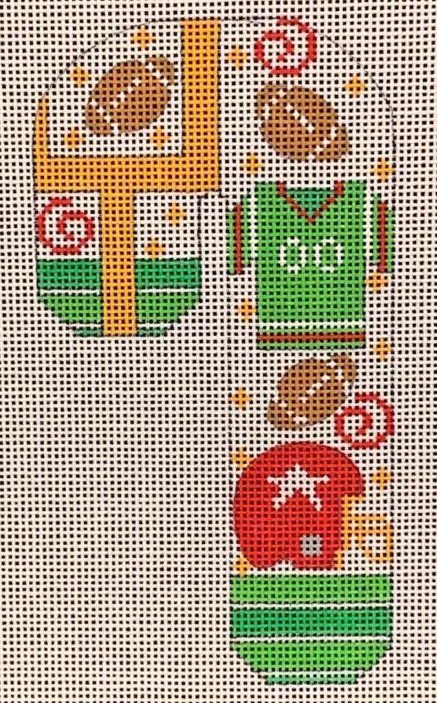 Decorative design with sports-themed elements on a white background