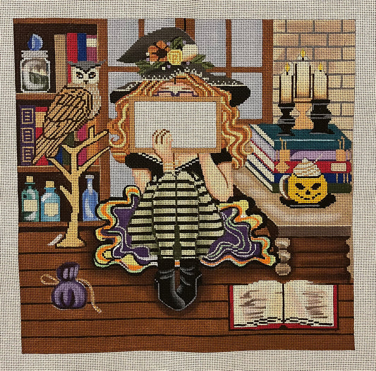 Halloween Stitching Girl