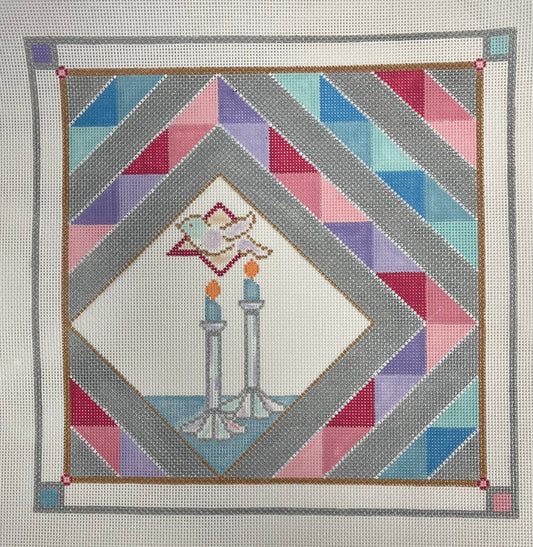 Dove and Candle - #18 mesh