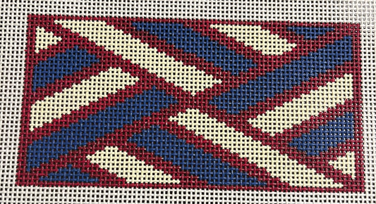 Chippendale Insert Burgundy and Blue