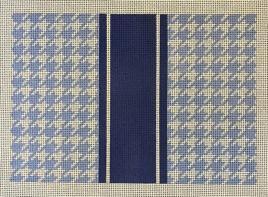 Houndstooth Clutch Blue