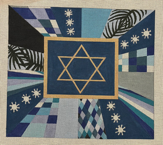 Blue Star of David Tallis Bag