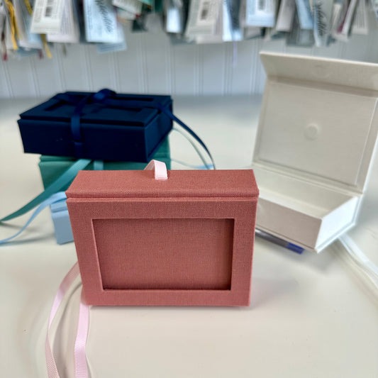 Self-Finishing Bag Charm/Trinket Box (Dusty Rose)