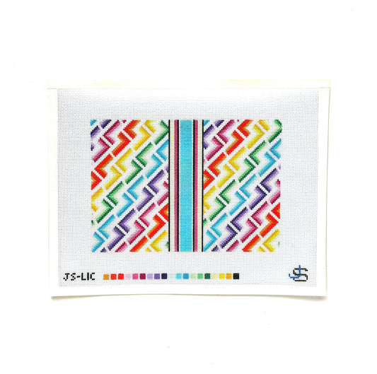 L Letter Clutch  - Rainbow