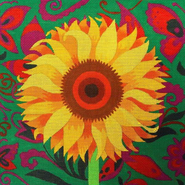 Jane Tattersfield:JTS-02-18 (Sunflower on 18M)