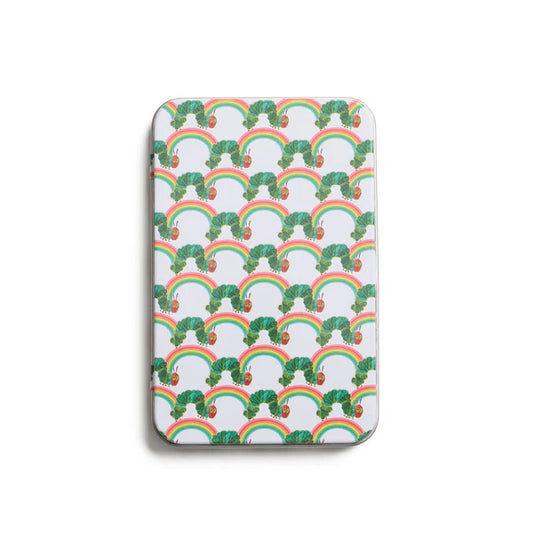 Rainbow Caterpillar Magnet Tin