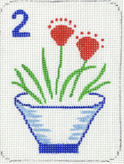 MIni Mahjong Tile - Flowers