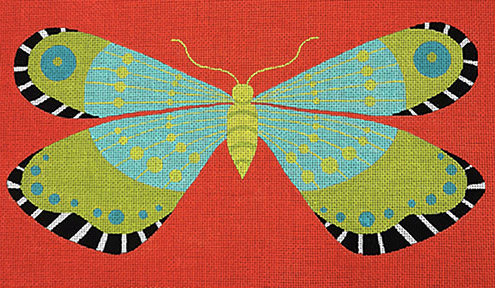 Aqua/ Lime Butterfly