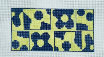 Floral Eyeglass Case- Blue/Yellow