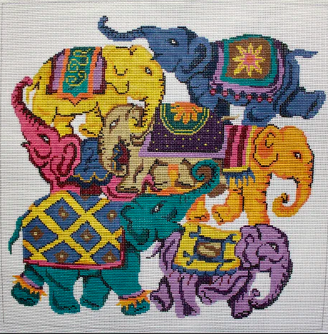 Colorful Elephants