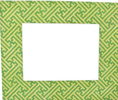 Chinoiserie Lattice Frame Green