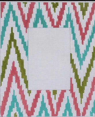 Large IKAT Zig Zag Picture Frame