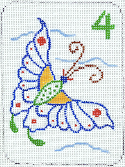 MIni Mahjong Tile - Butterfly