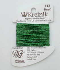 Kreinik #12 - Green High Lustre - 12/008hl