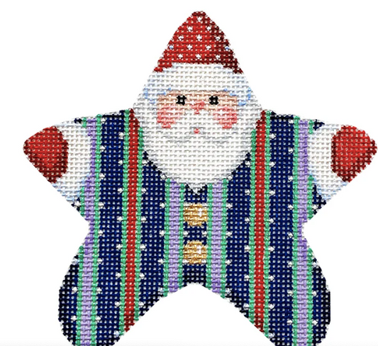 NTG TS376 - Picot Stripe PJ Santa