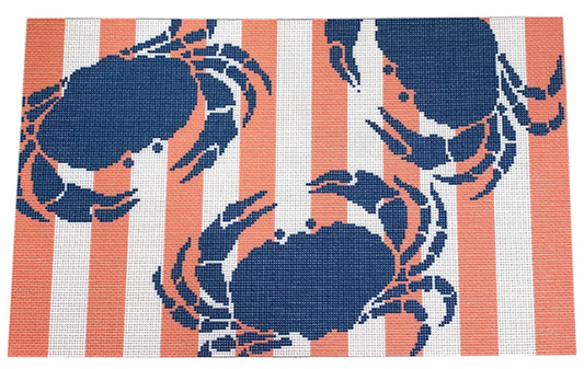 NTG TS282 - Crab Stencil on Coral Bolster