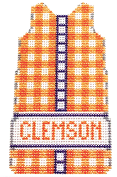 NTG TS277 - Clemson Gingham Mini Shift