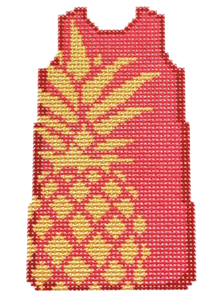 NTG TS220 - Pineapple Stencil Mini Shift/Pink