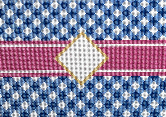 NTG TS102 - Blue Gingham/Mono Clutch