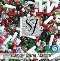 Cocktail Mix Beads - Candy Cane Martini