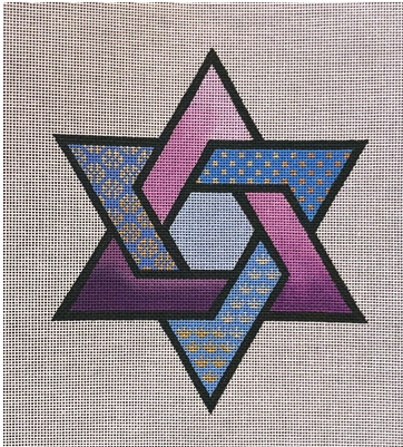 Blue/ Purple Star of David