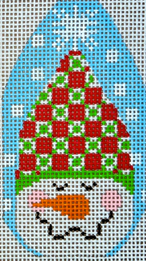 Snowman Hat with White Squares