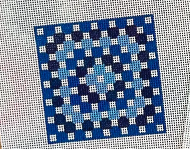 Navy Crochet Square